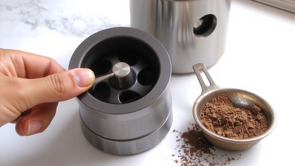 access grinder for calibration
