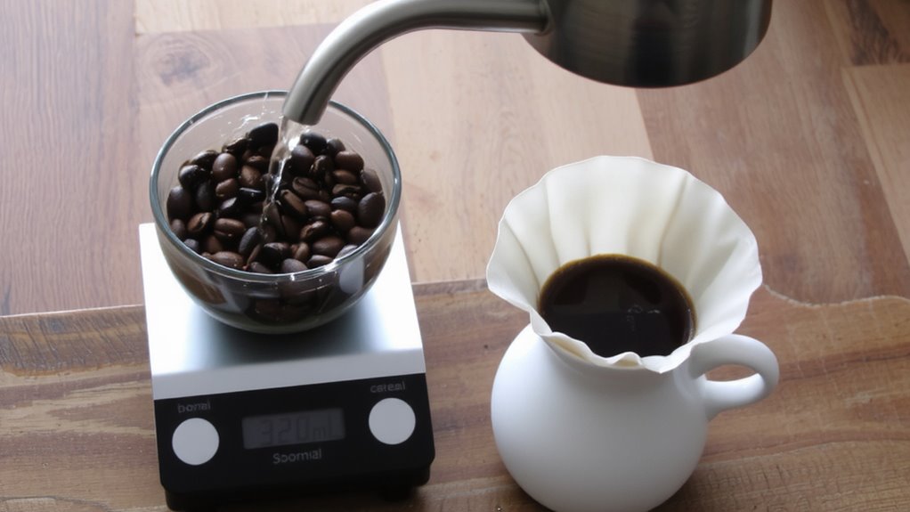 adjust coffee to water ratio first