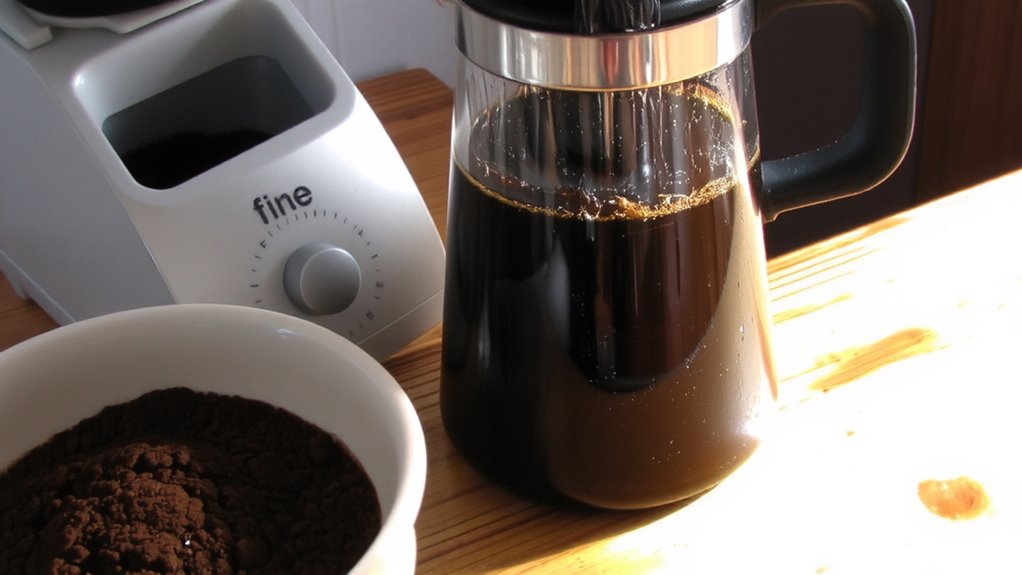 adjust grind and temperature