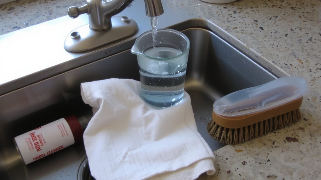 avoid harsh chemical cleaners