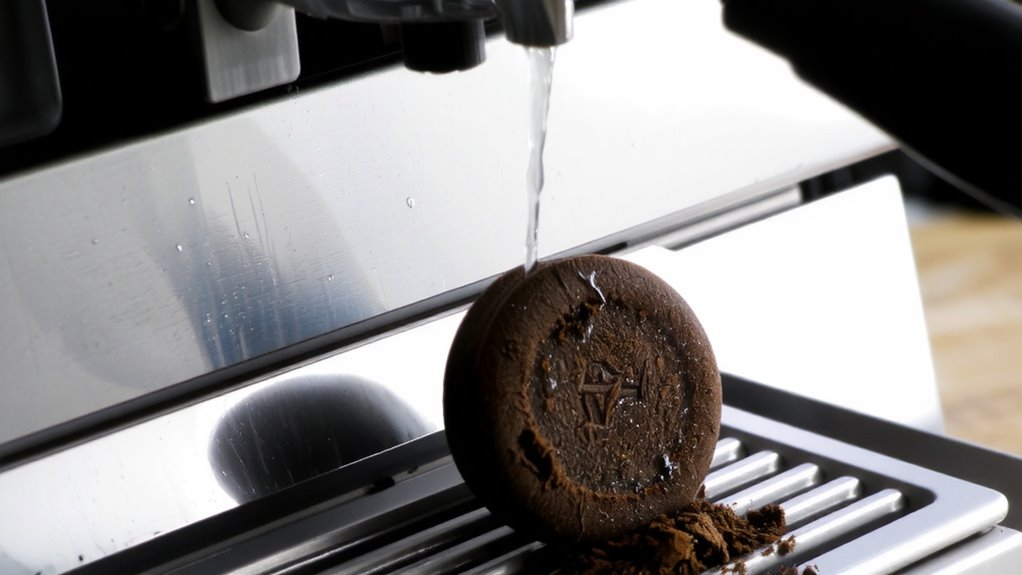 backflushing removes coffee residue