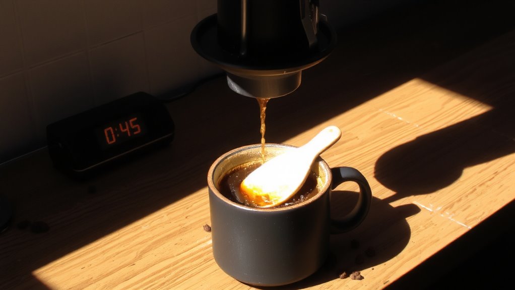 brew time and stirring precision