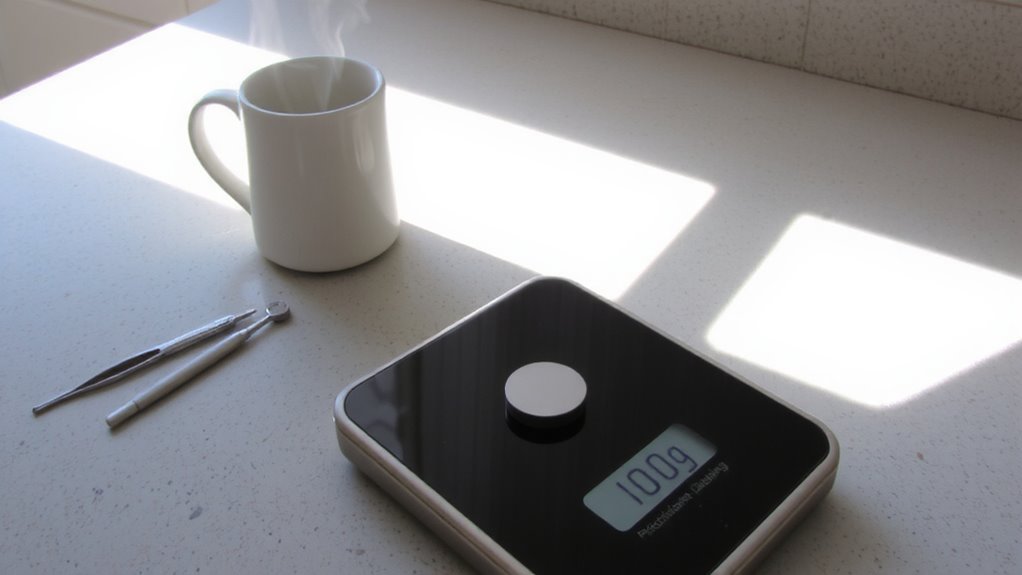 calibrate for precise coffee measurements