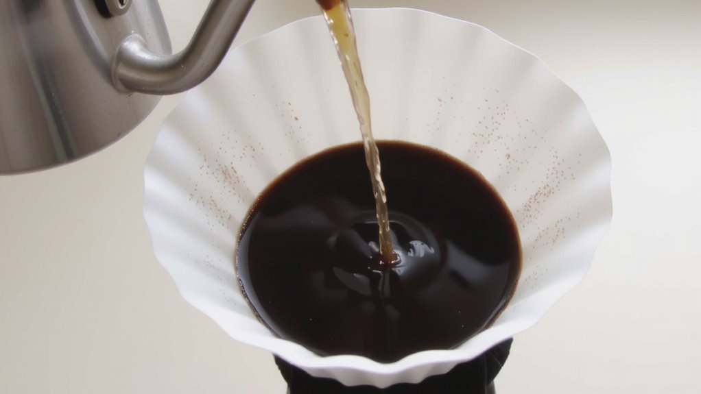 centered pour for even extraction