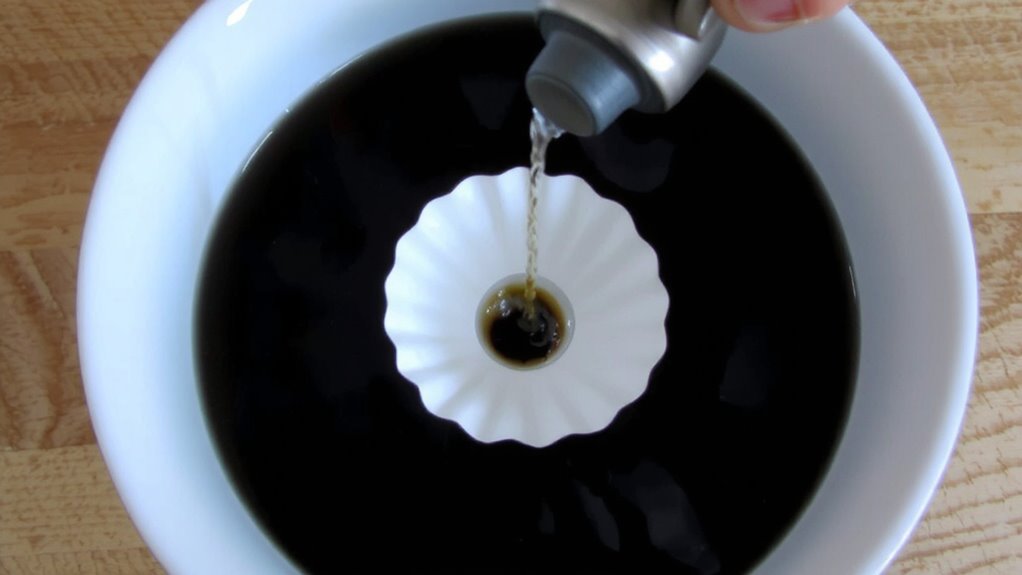 centered pour prevents channeling