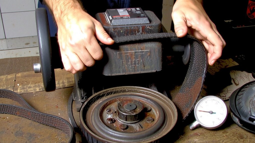 check blade alignment worn gears