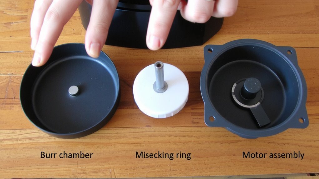 check motor and blade alignment