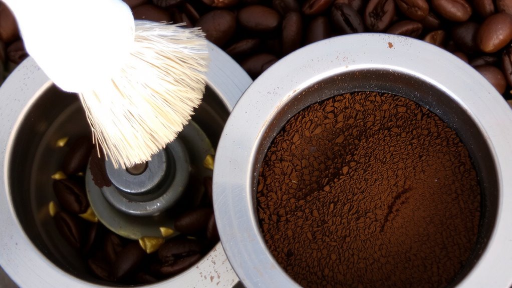clean burrs ensure flavor accuracy