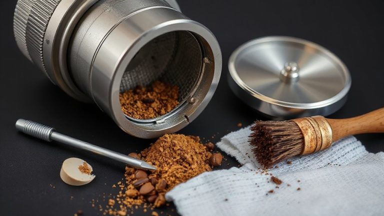 clean grinder thoroughly immediately