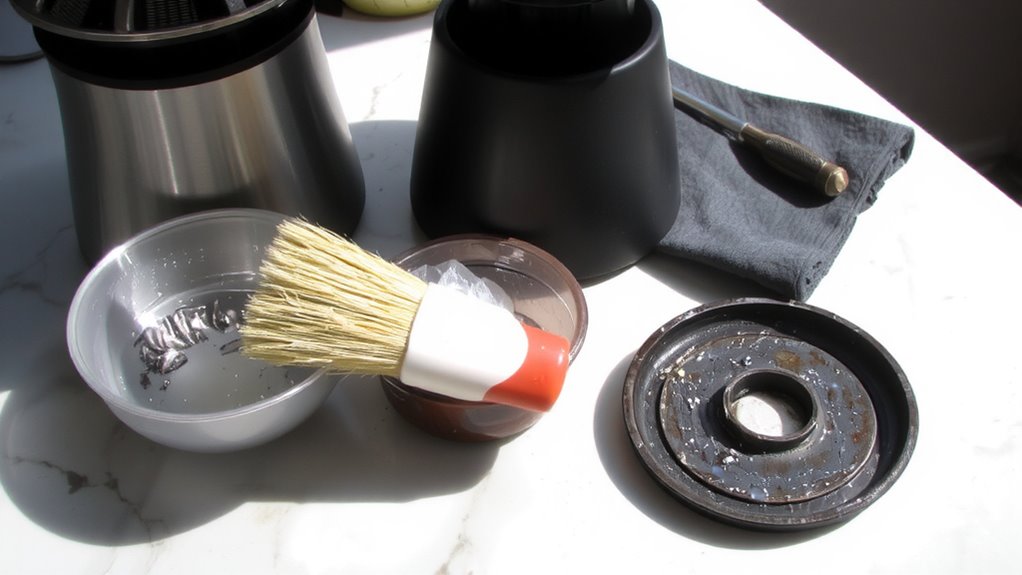 clean tools for grinder burrs