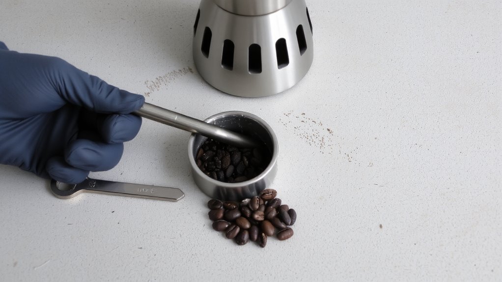 clear jammed grinding chamber