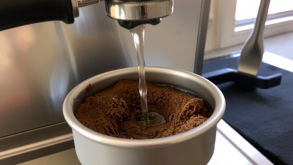 clogged portafilter causes extraction issues