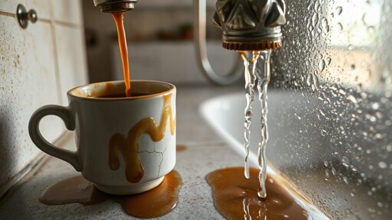 clogged shower screen affecting coffee