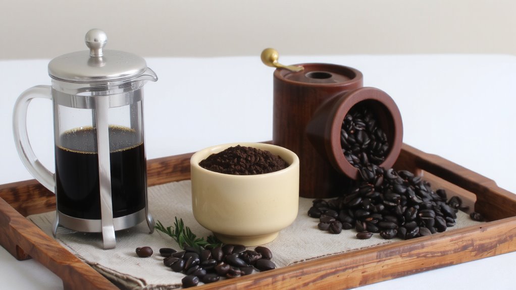 coarse grind lowers acidity