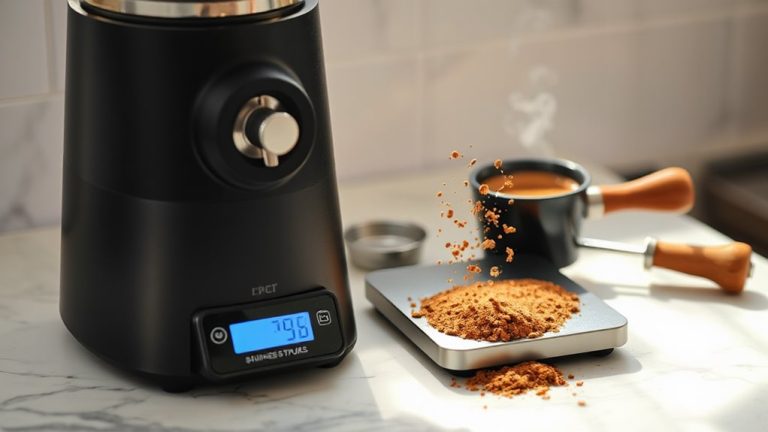 coffee grinders with built in scale