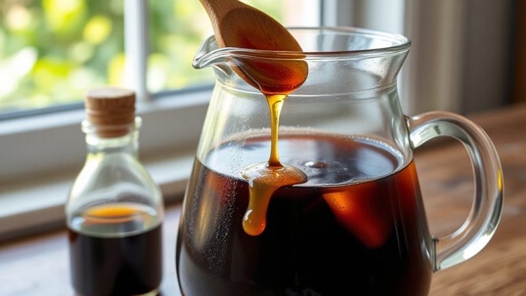 cold brew infused with maple syrup