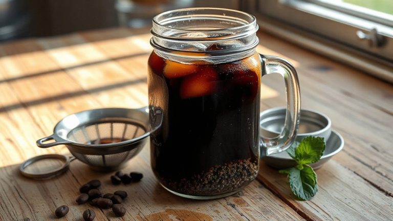 cold brew mason jar method