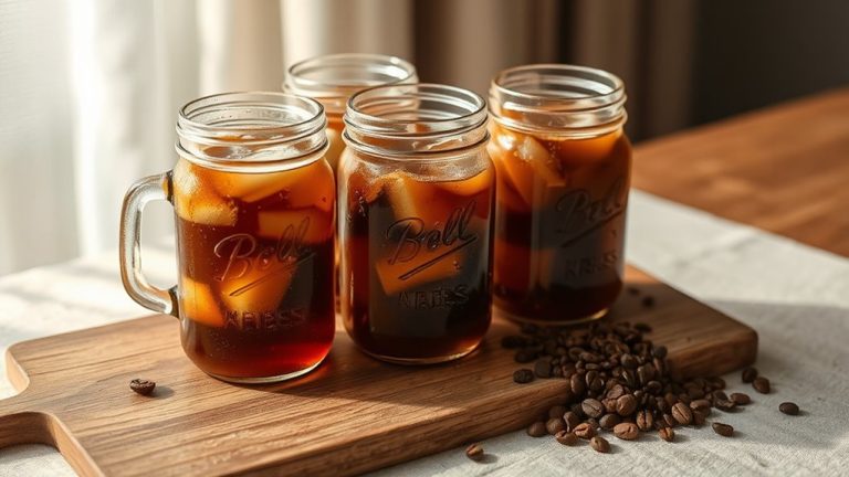 cold brew mason jars