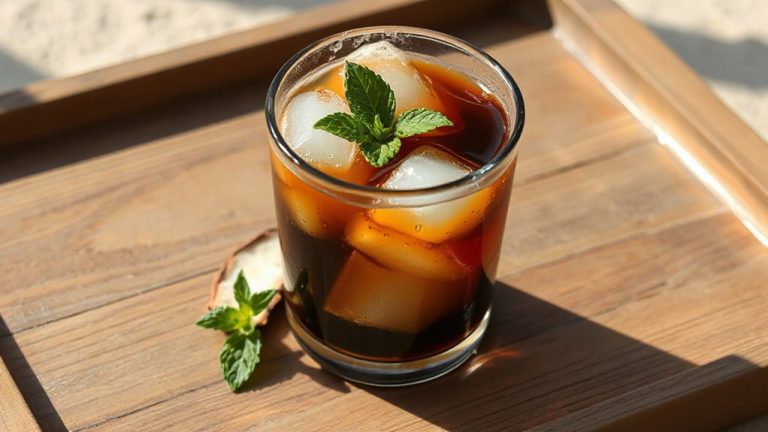 cold brew with coconut water