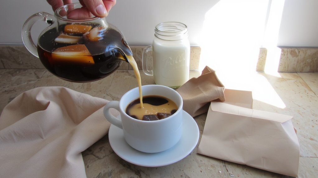 cold brew with oat milk