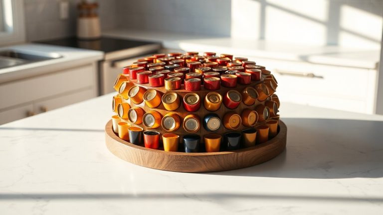 compact coffee capsule storage