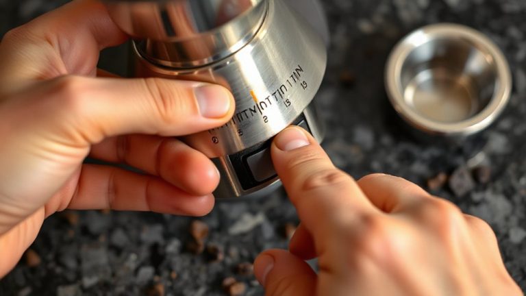 conical burr grinder calibration