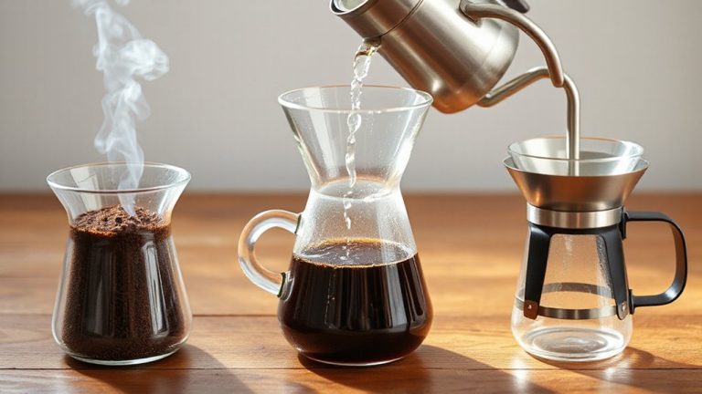 container impact on pour over extraction