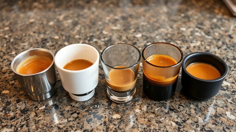 container materials affect espresso