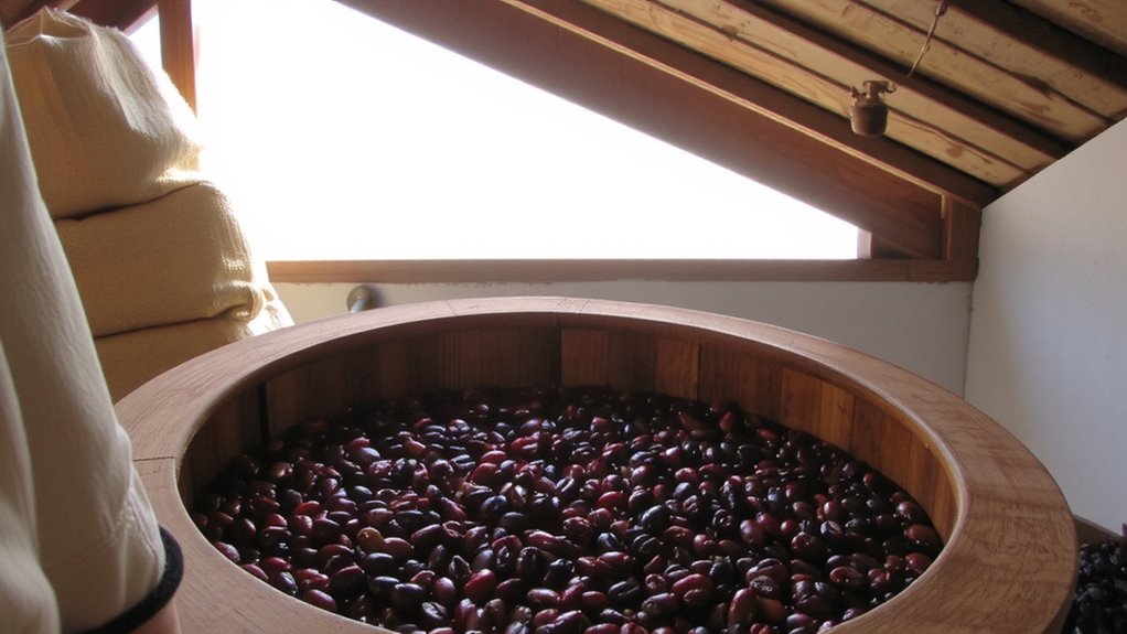 controlled fermentation in sealed tanks