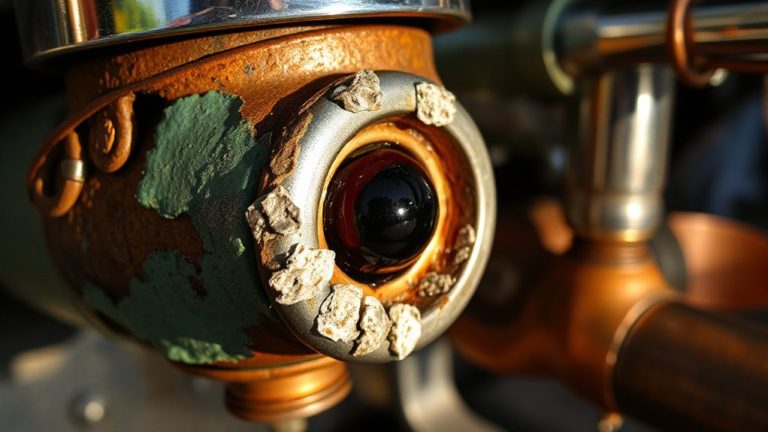 corroded brew group causing metallic taste