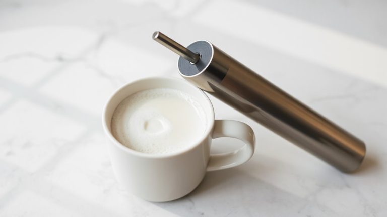 creamy drinks with handheld frothers