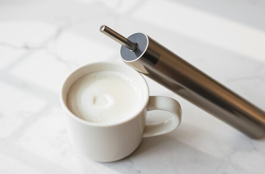 creamy drinks with handheld frothers