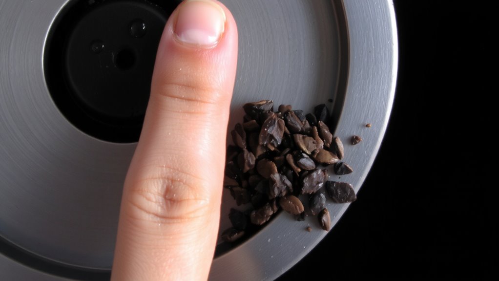 damp finger reduces static