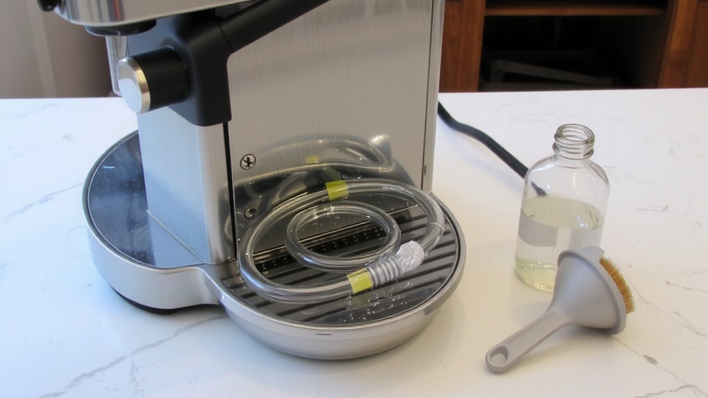 descaling frequency depends on usage and water hardness