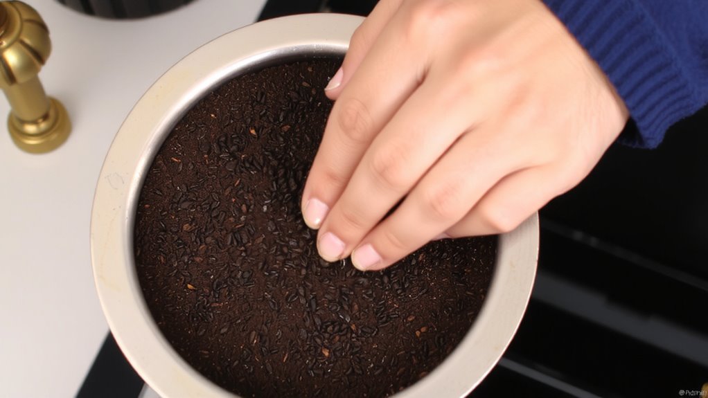 distribute evenly before tamping