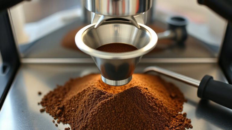 distribution funnel improves tamping with medium grinds