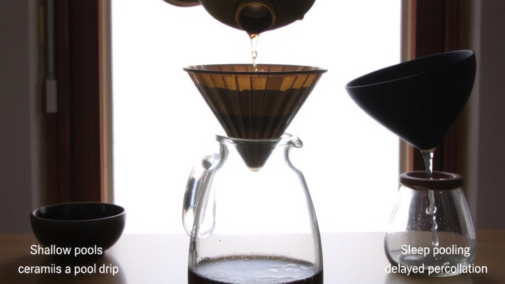 dripper shape affects brew time