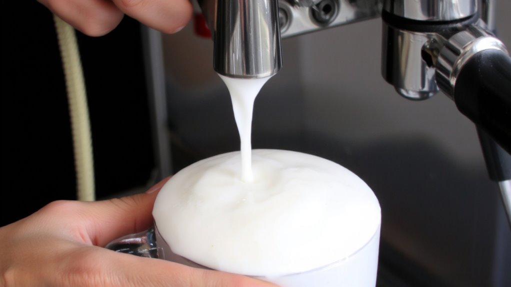 dry steam for microfoam quality