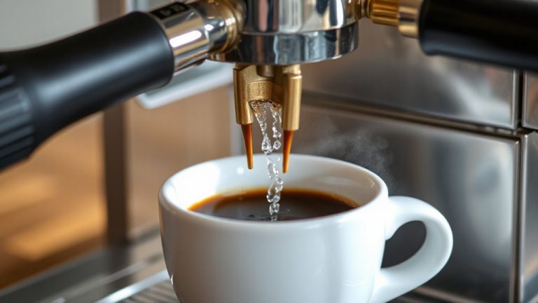 espresso machine gurgling noises