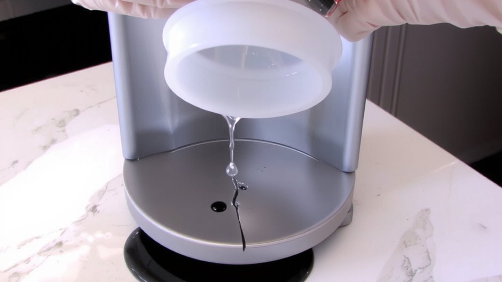 fix cracked reservoir safely