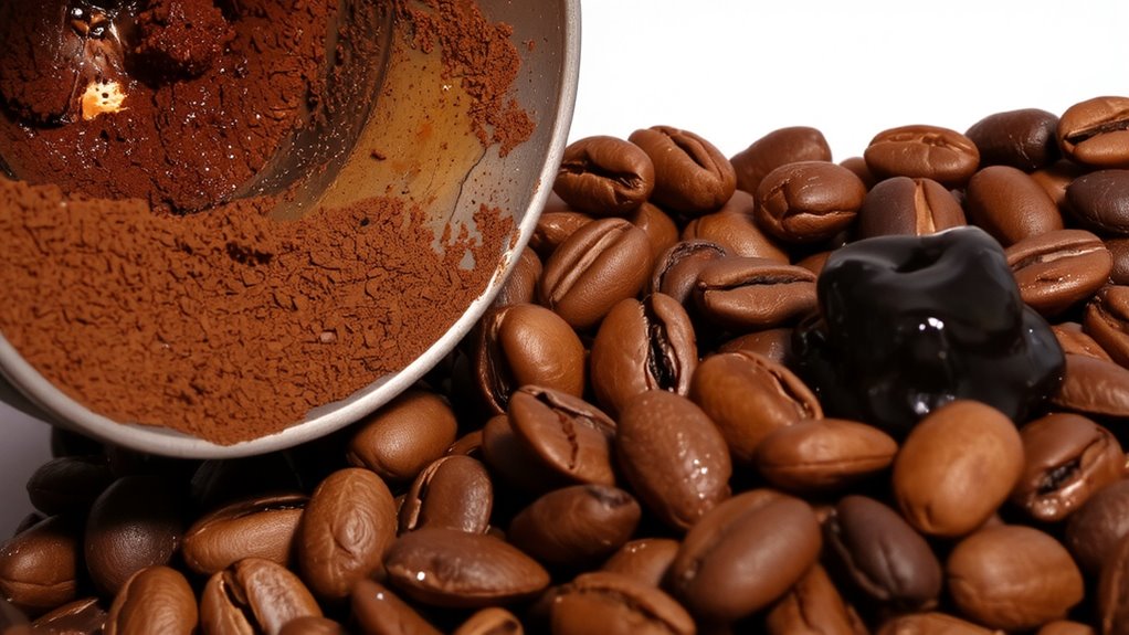 flavored coffee gummy residue