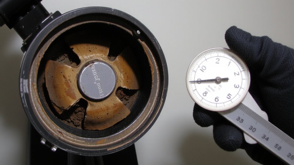 fresh burrs ensure consistent grinding