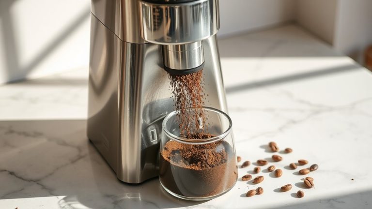 fresh even coffee grinds