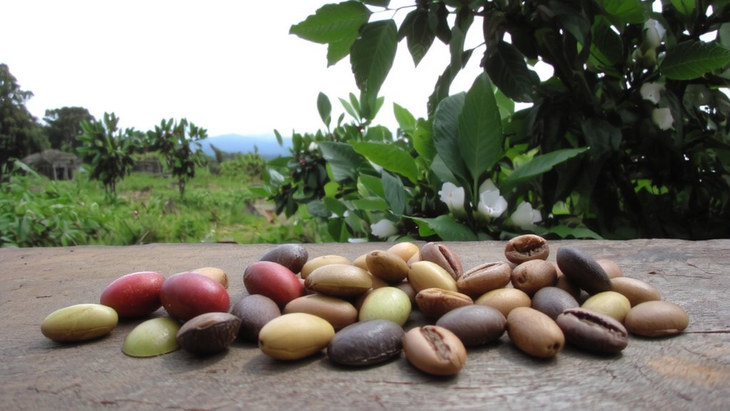 genetically diverse uncultivated coffee beans
