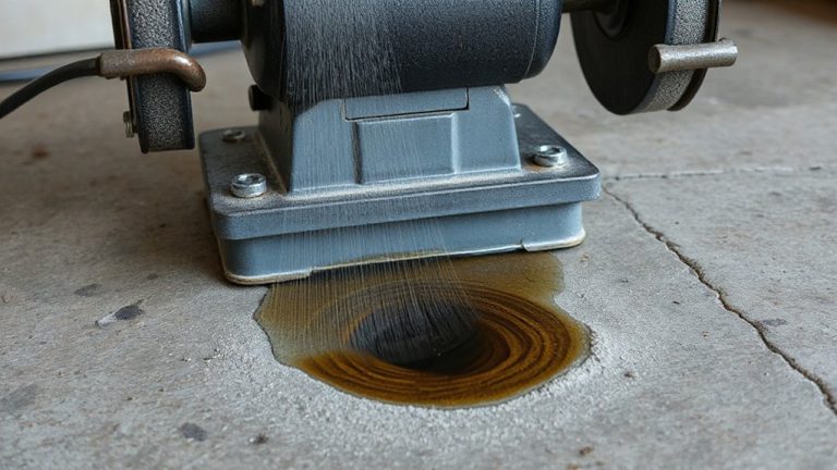 grinder placement affected by vibration