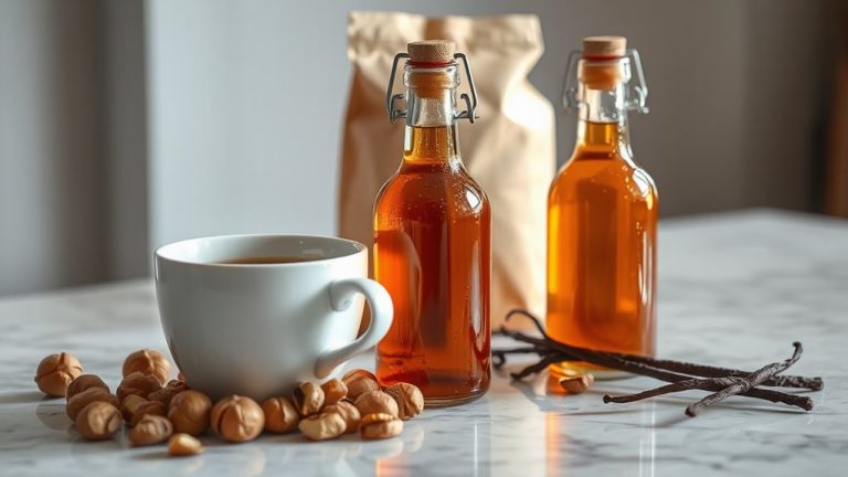 hazelnut syrups enhance coffee