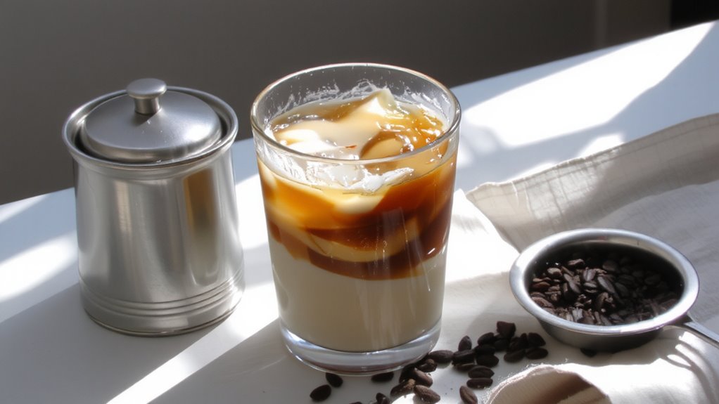 homemade cold brew latte