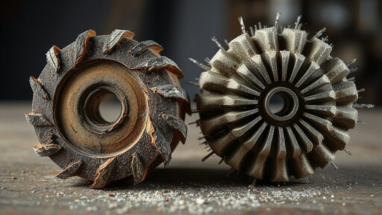 inspect burrs every 500 hours