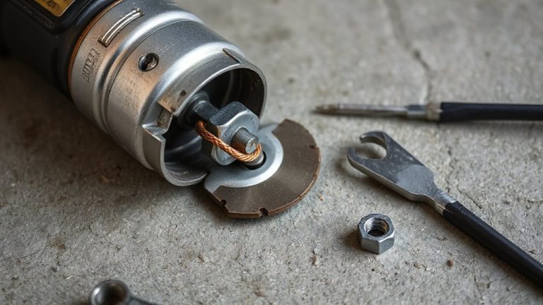 inspect replace grinder blade