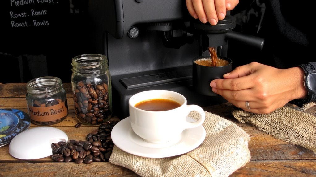 light roast dark profile